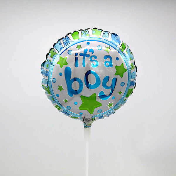 It's A Boy Stick Balloon